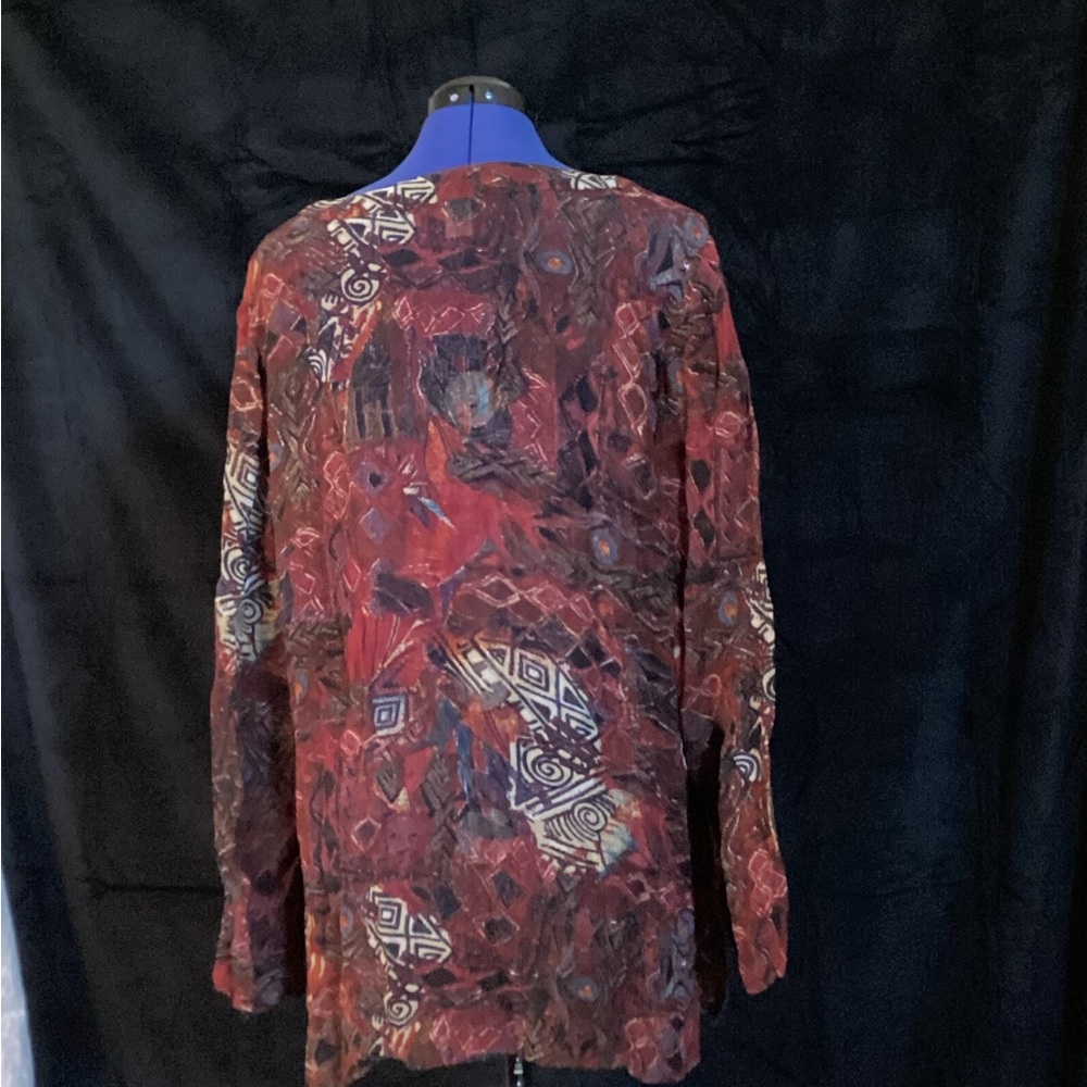 Chico's Multicolor Abstract Tunic Top - Picture 2 of 2